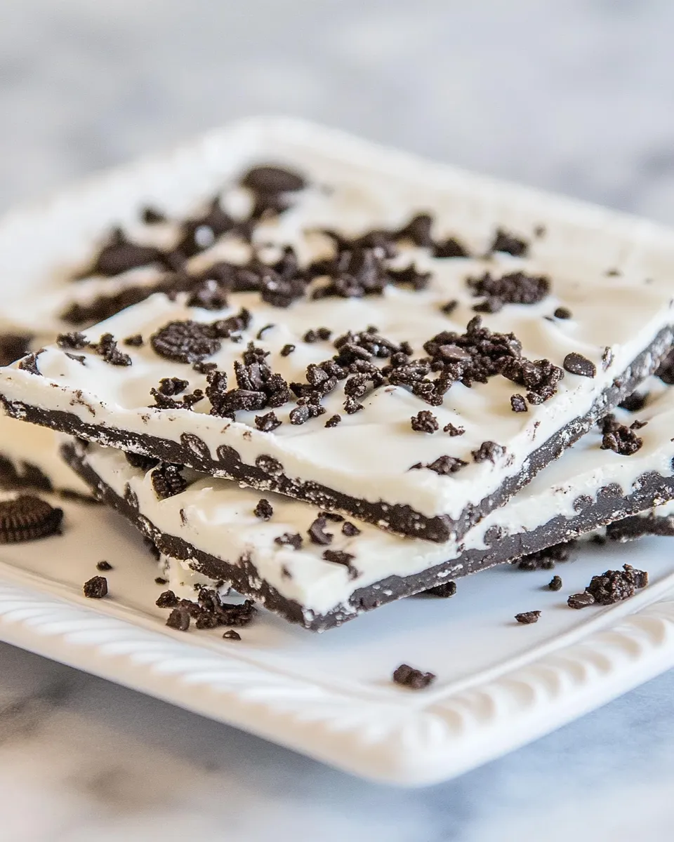 Delicious Oreo Cookie Bark image