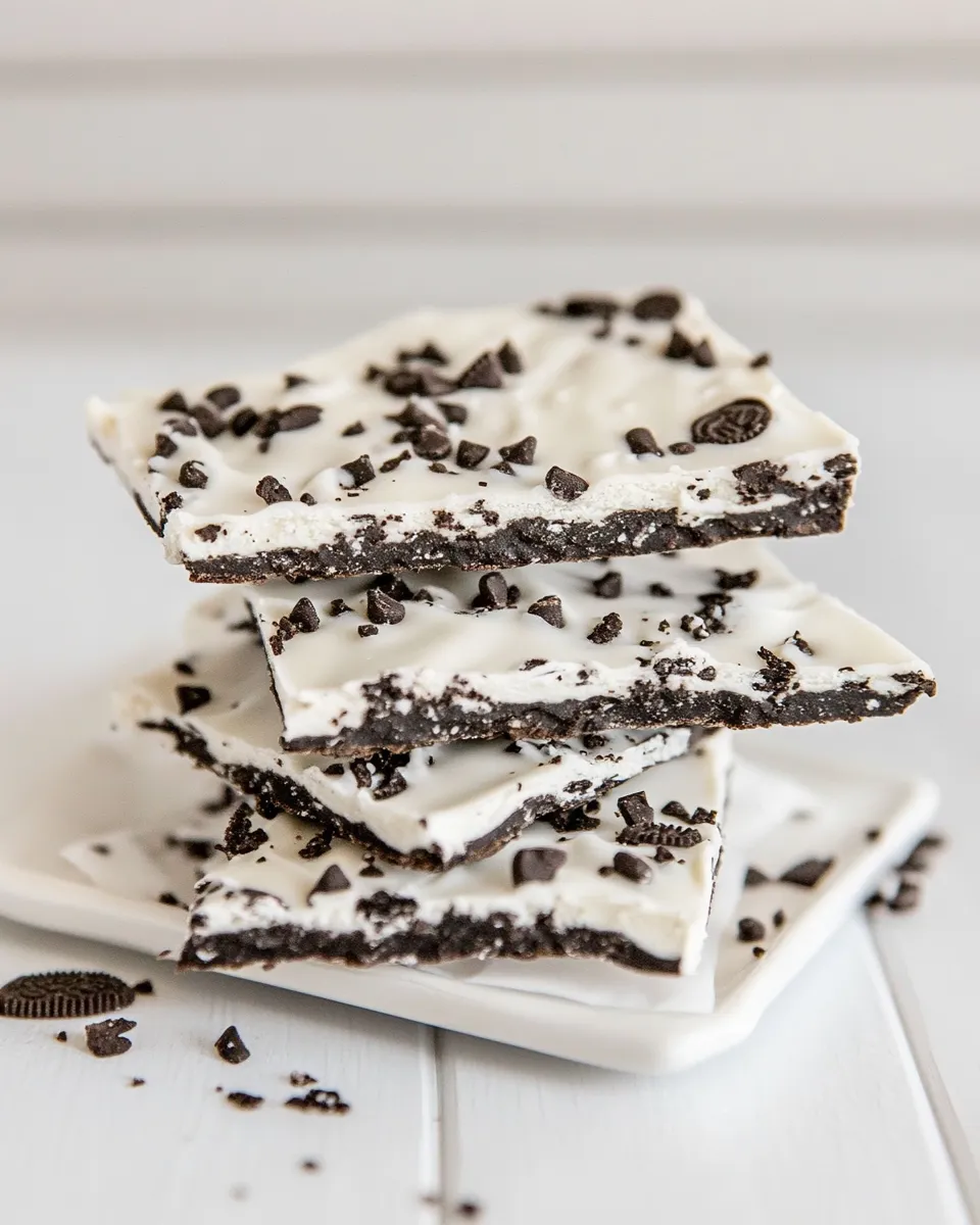 Classic Oreo Cookie Bark recipe photo