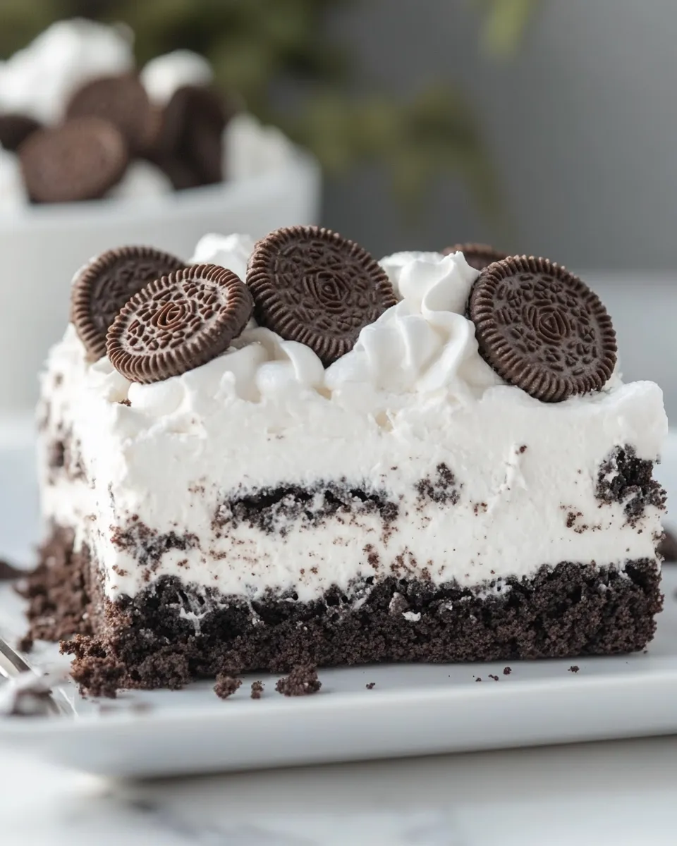Classic Oreo Poke Cake image