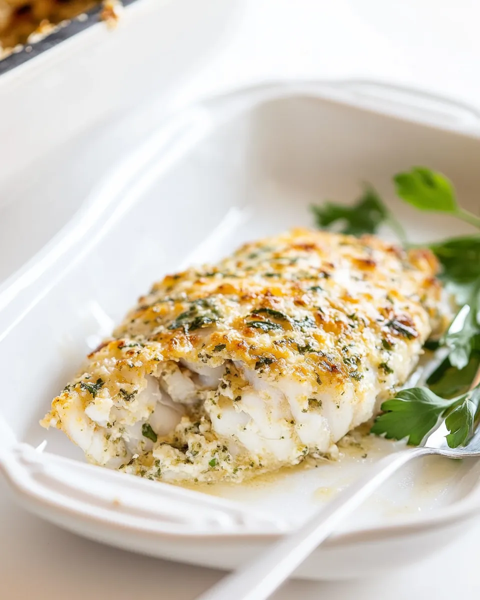 Delicious Parmesan Baked Cod Recipe image