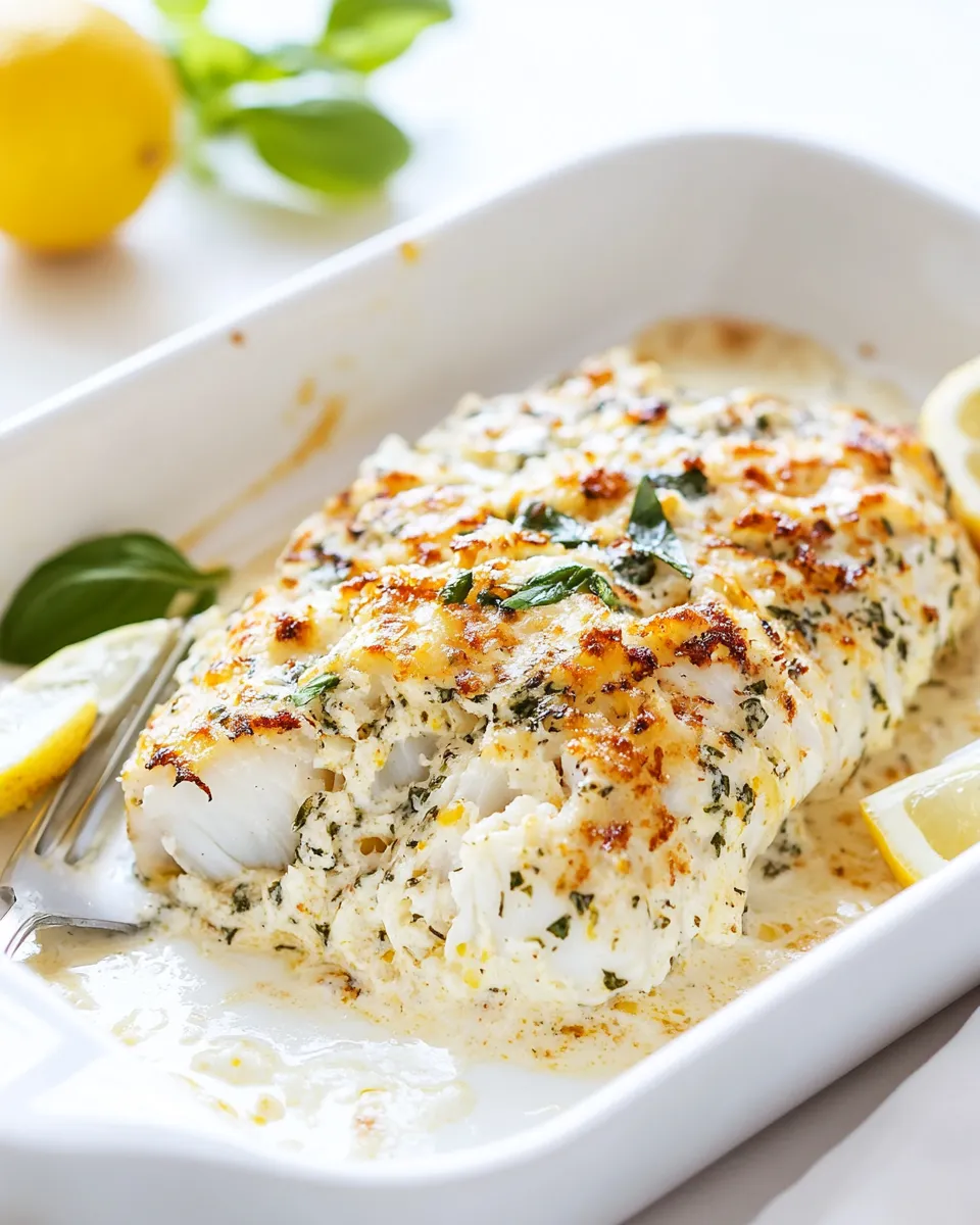 Healthy Parmesan Baked Cod Recipe dish photo