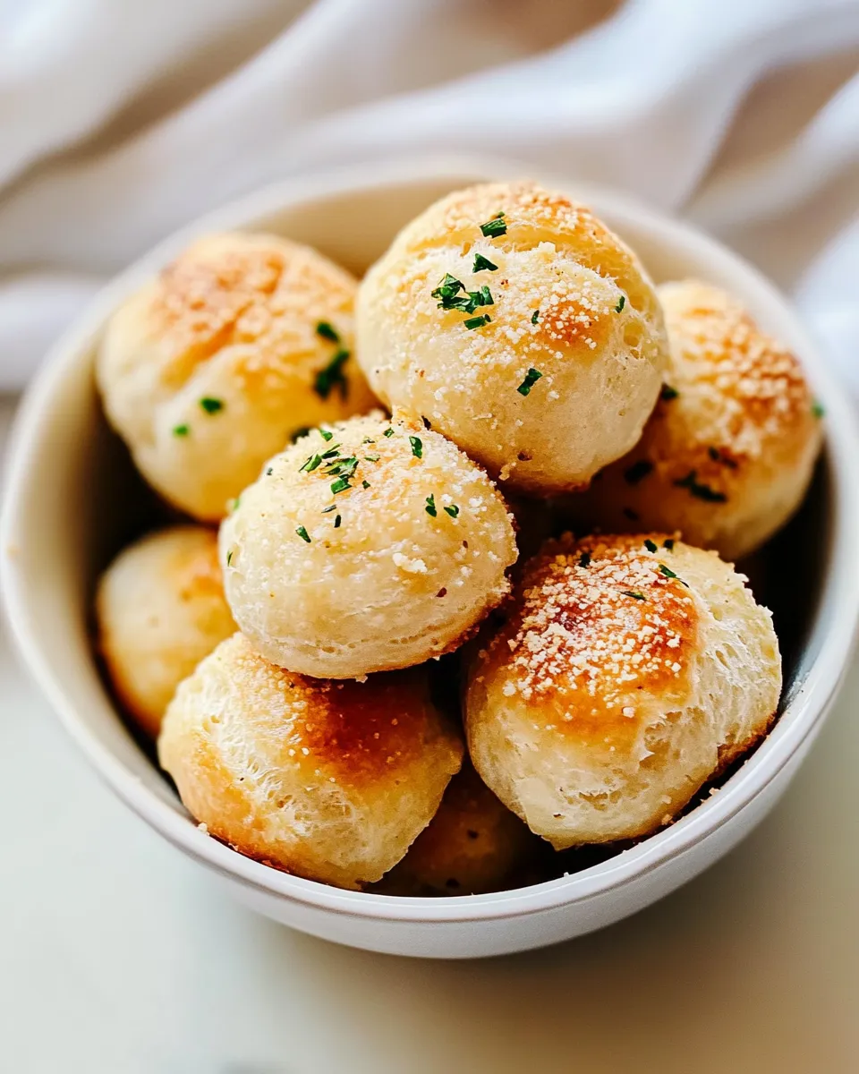 Delicious Parmesan Bread Bites shot