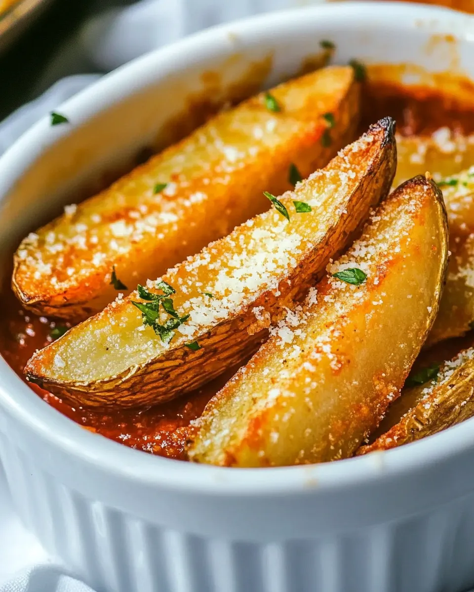 Savory Parmesan Fingerling Fries shot