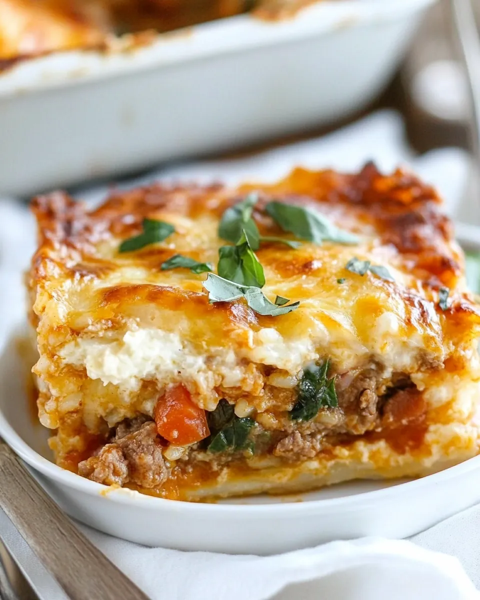 Homemade Pasteln de Arroz (Cheesy Beef and Rice Casserole) photo