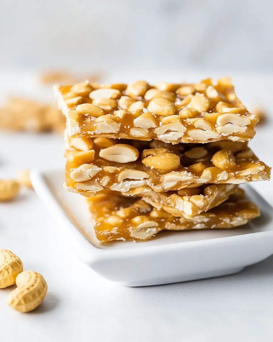 Easy Peanut Brittle Recipe shot