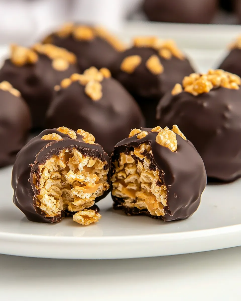 Classic Peanut Butter Balls with Rice Krispies image