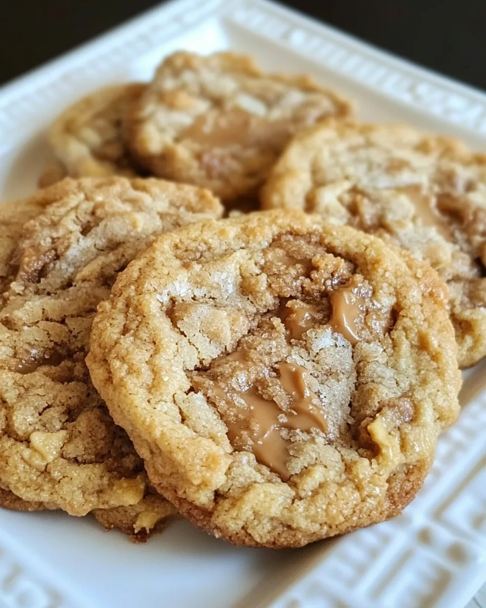 Homemade Peanut Butter Caramel Cookies photo