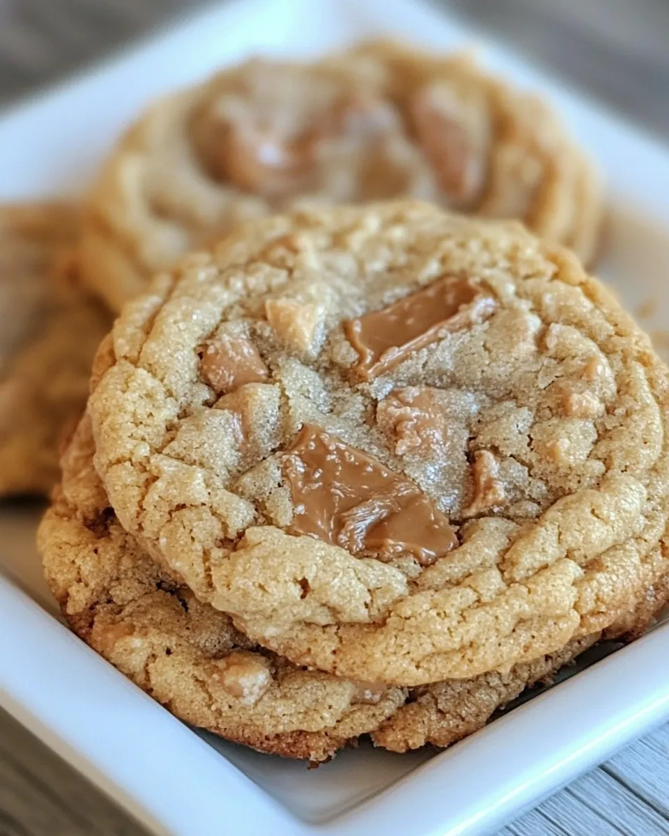 Easy Peanut Butter Caramel Cookies recipe photo