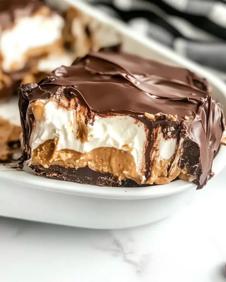 Homemade Peanut Butter Chocolate Dessert photo