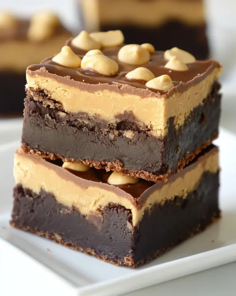 Homemade Peanut Butter Cookie Dough Brownies photo