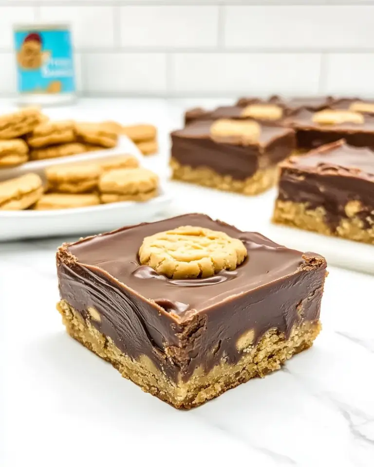 Homemade Peanut Butter Cookie Fudge Bars photo