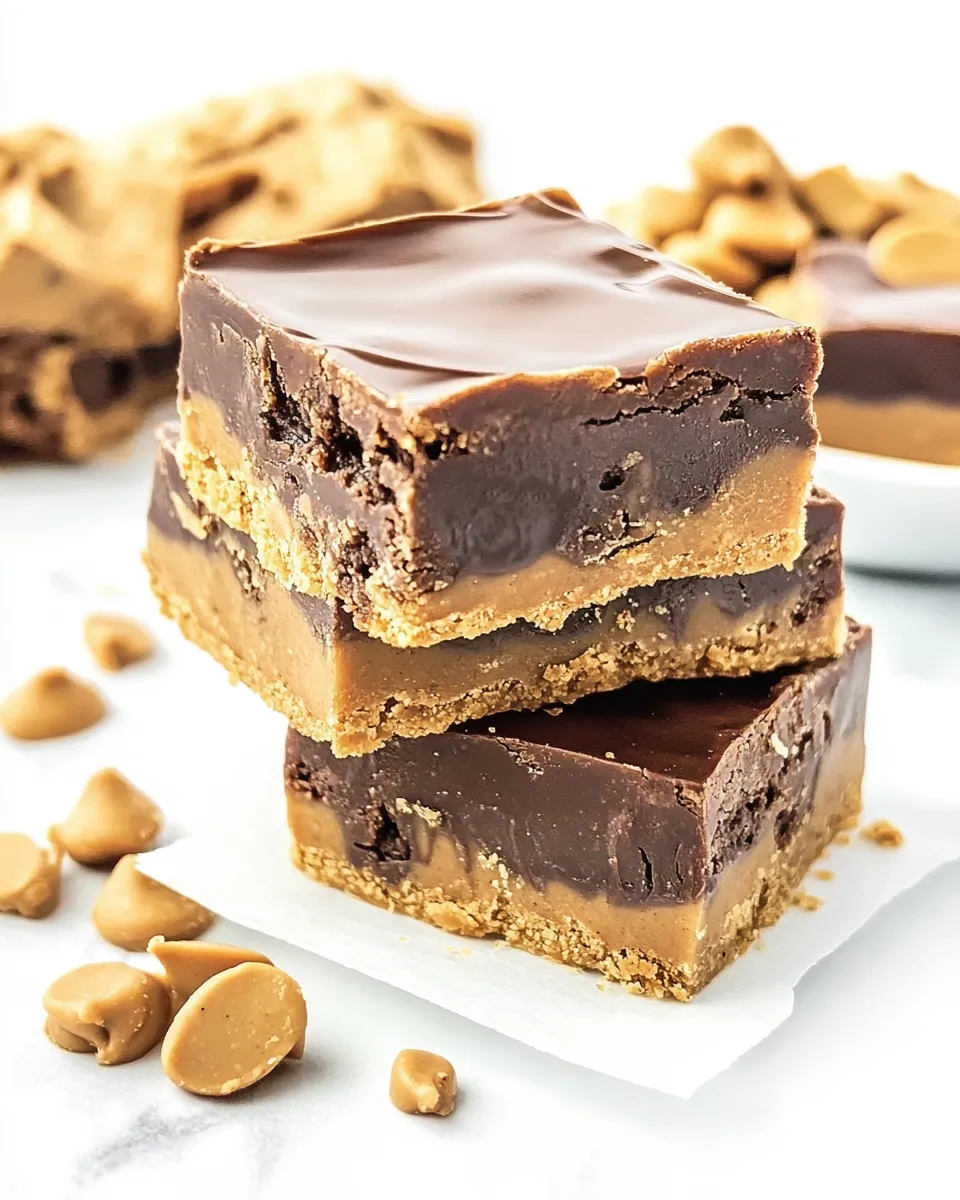 Classic Peanut Butter Cookie Fudge Bars image