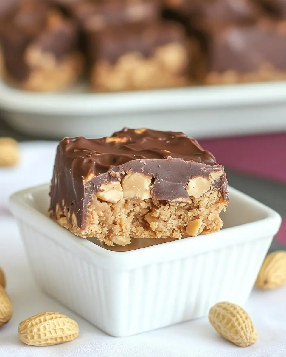 Homemade Peanut Butter Mountain Bars photo