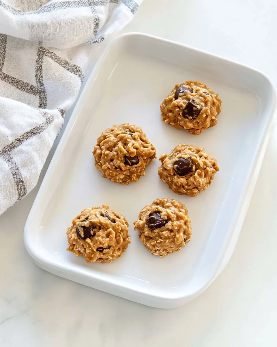 Delicious Peanut Butter No-Bake Cookies shot