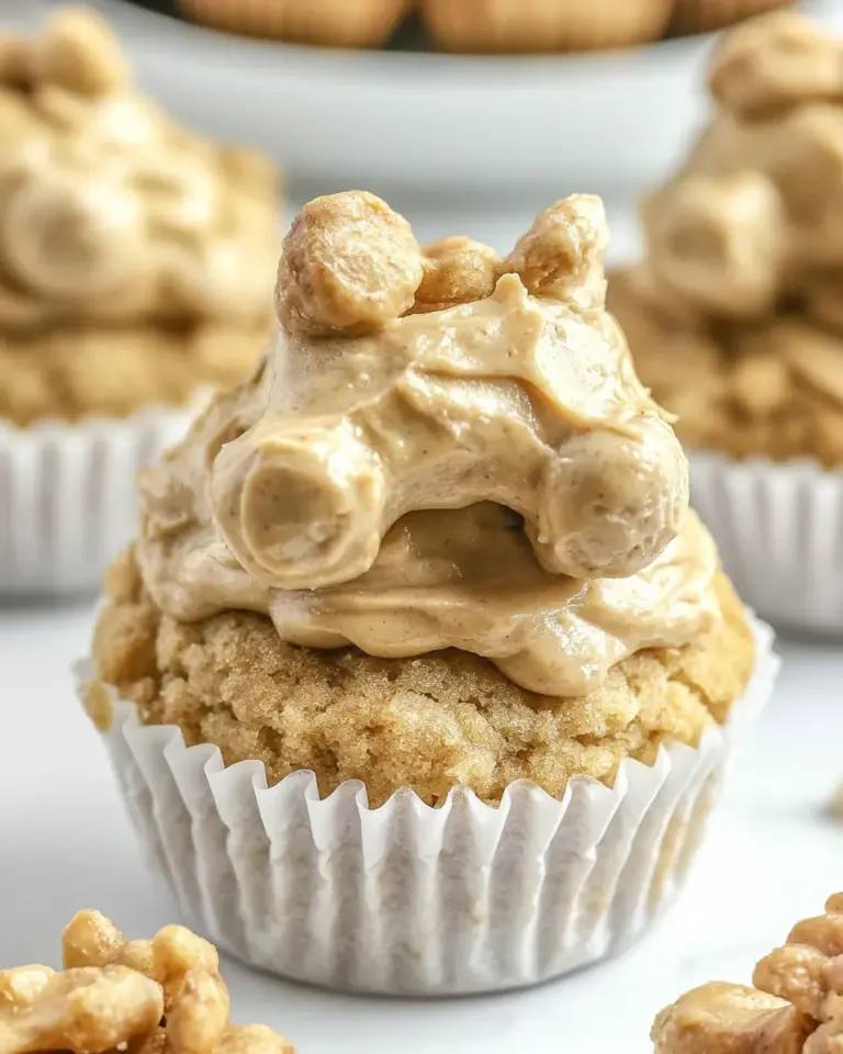 Homemade Peanut Butter Pupcakes photo