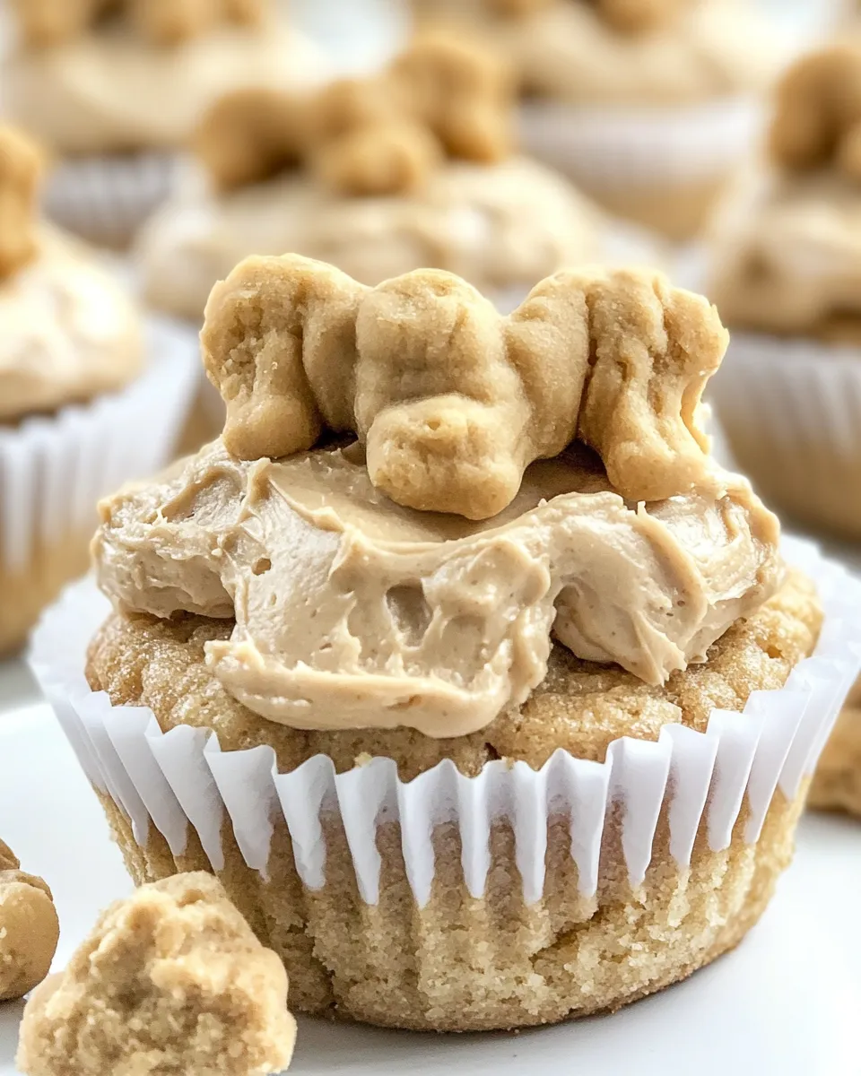 Delicious Peanut Butter Pupcakes image