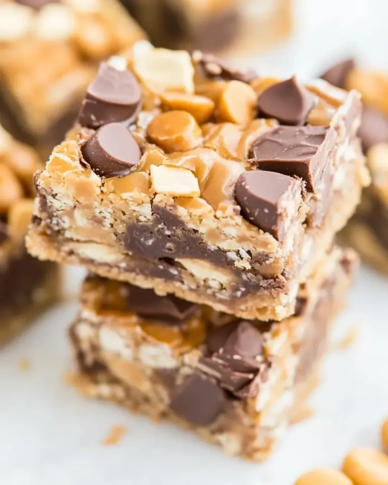 Homemade Peanut Butter Seven Layer Bars photo