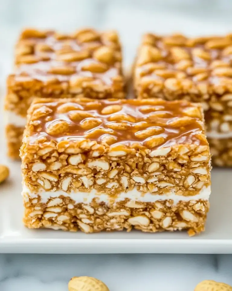 Homemade Peanut Chewy Payday Bars photo