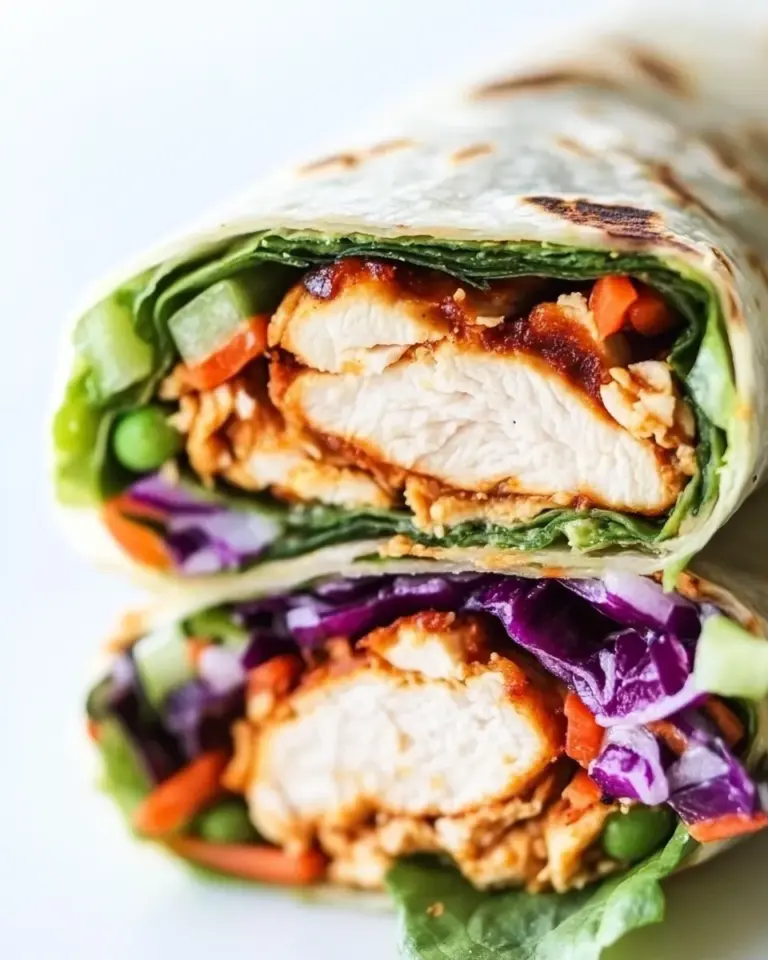 Easy Peanut Chicken Wraps photo