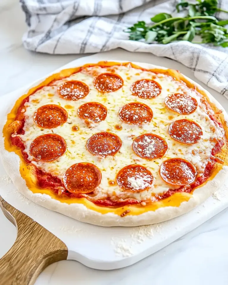 Homemade Pepperoni Pizza Recipe photo