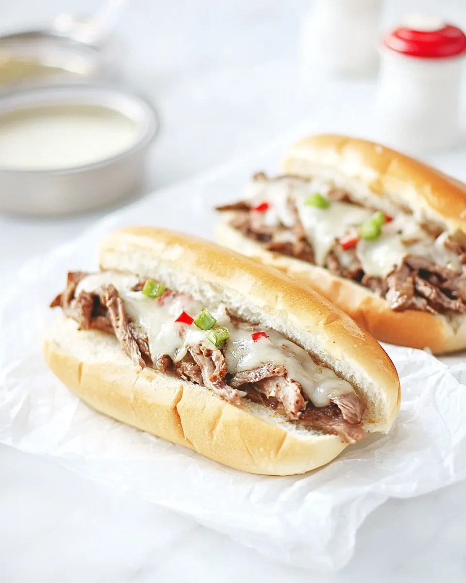 Classic Philly Cheesesteak Sandwiches image