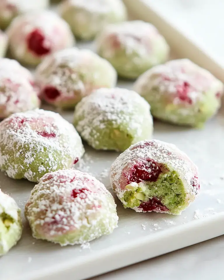 Homemade Pistachio Cherry Meltaways photo