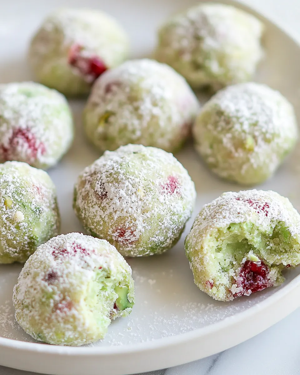 Easy Pistachio Cherry Meltaways recipe photo
