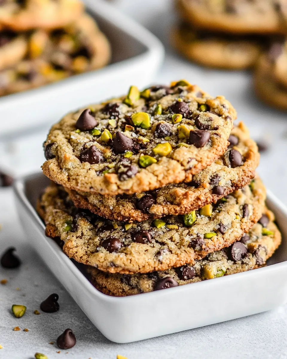 Easy Pistachio Chocolate Chip Cookies recipe photo