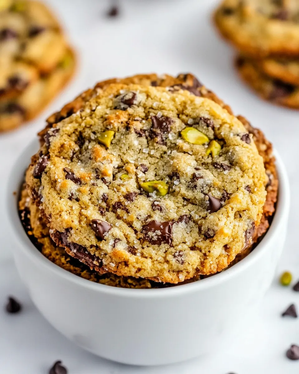 Delicious Pistachio Chocolate Chip Cookies shot