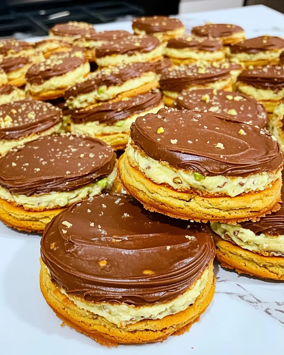 Homemade Pistachio Sandwich Cookies photo