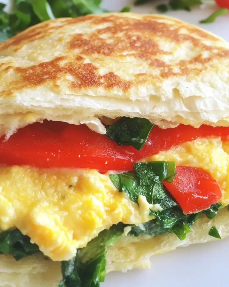 Easy Pita Pocket Breakfast Sandwich photo