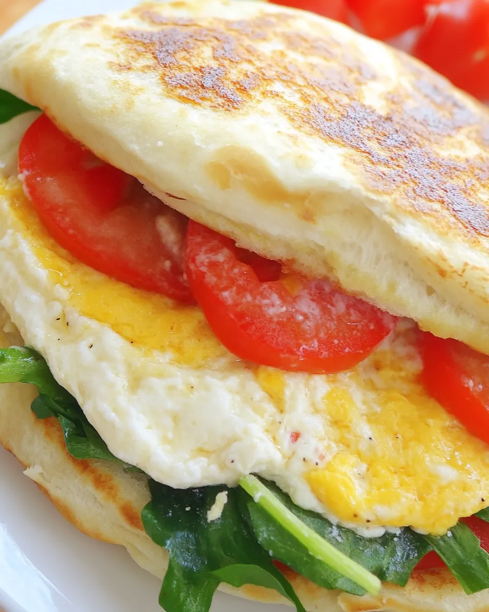 Homemade Pita Pocket Breakfast Sandwich recipe photo