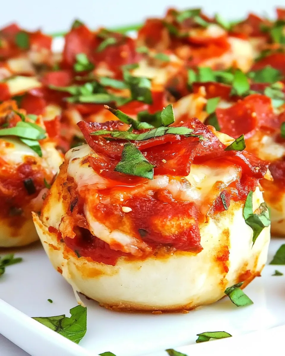 Delicious Pizza Bites (Muffin Tin) shot