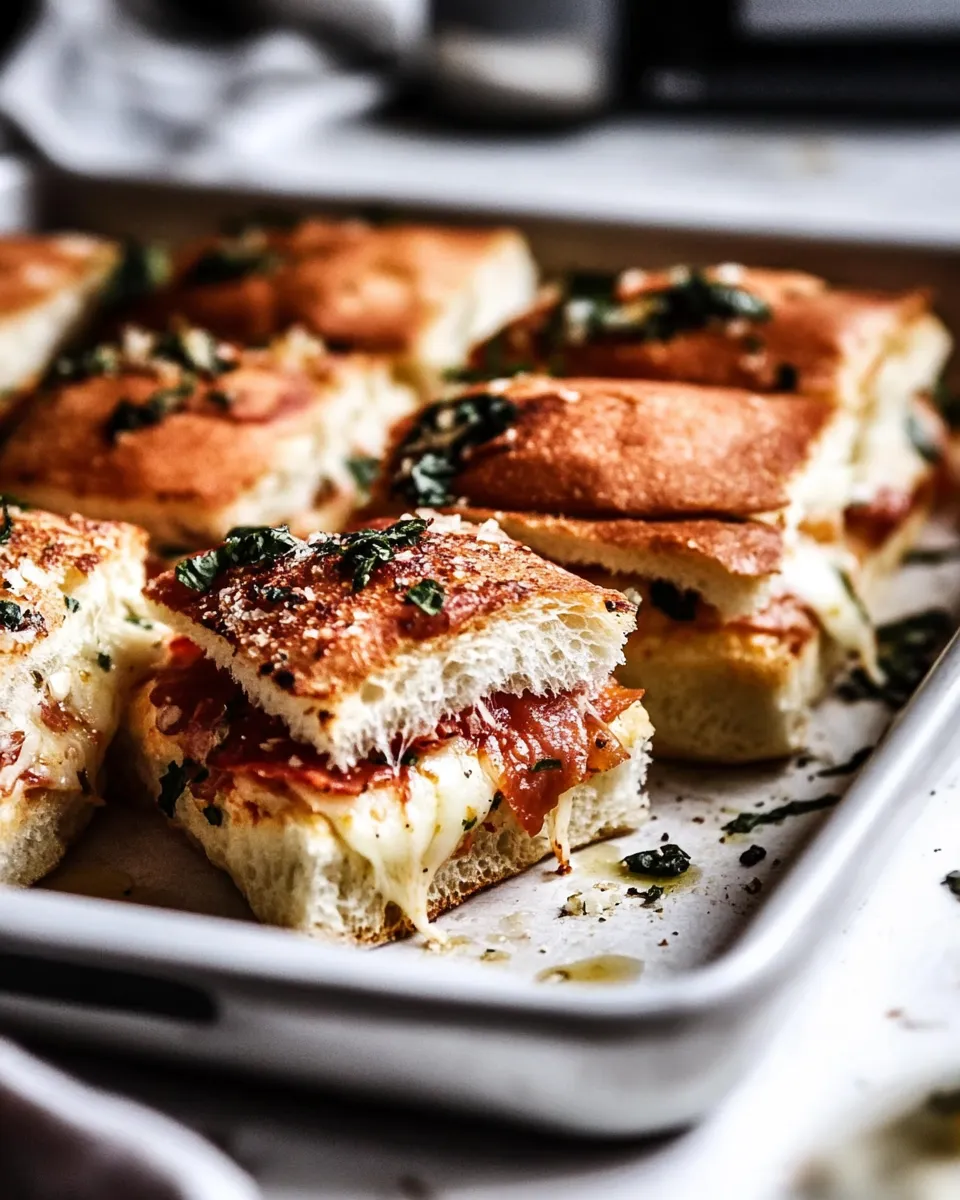 Quick Pizza Sliders food shot