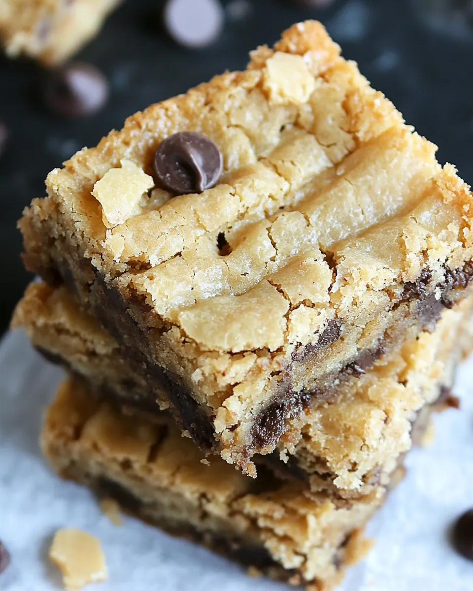 Sweet Potato Chip Chocolate Chip Blondies shot