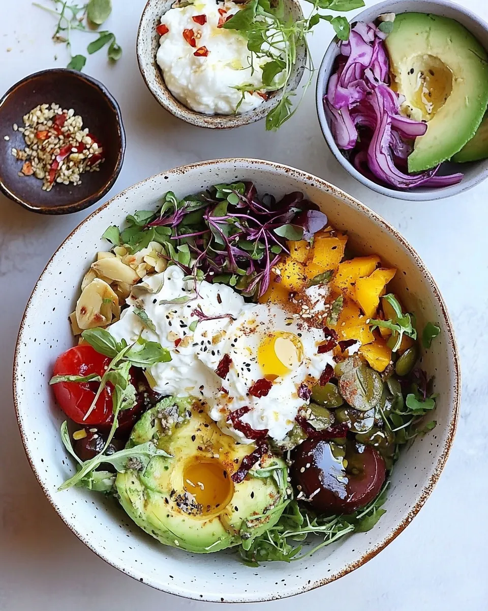 Healthy Prebiotic and Probiotic Macro Bowls recipe photo