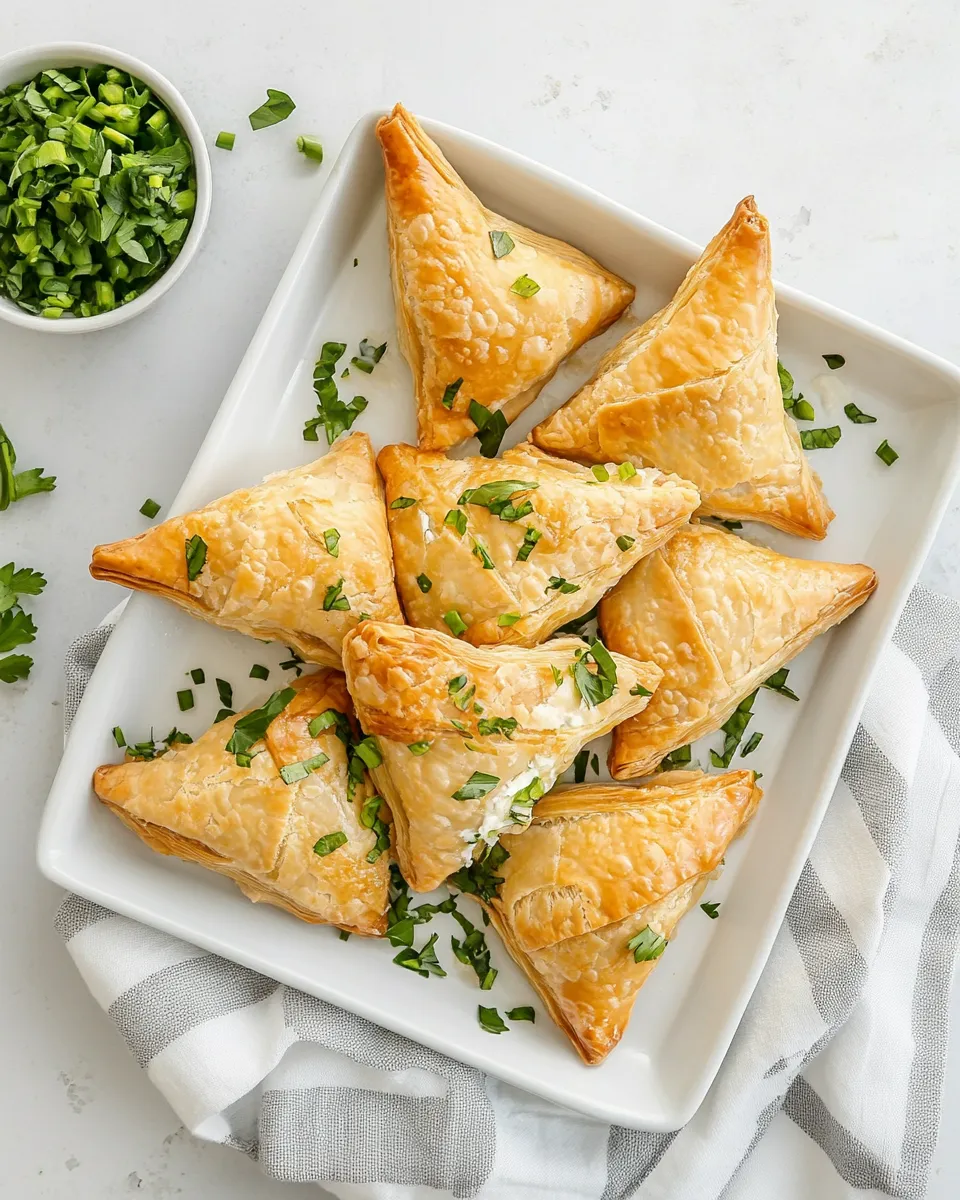Easy Puff Pastry Cheese Pockets recipe photo