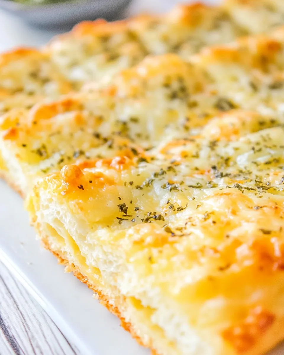Delicious Puff Pastry Cheesy Garlic Bread image