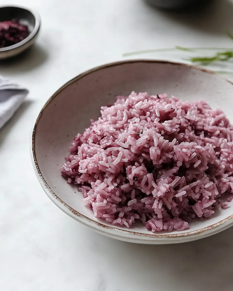 Homemade Purple Rice recipe photo