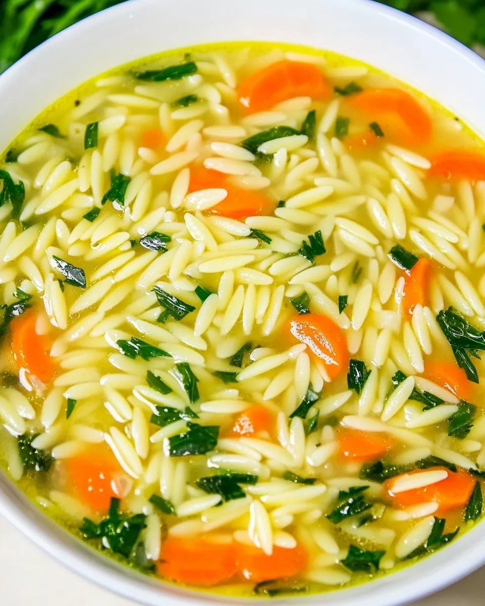 Delicious Quick Orzo Soup image