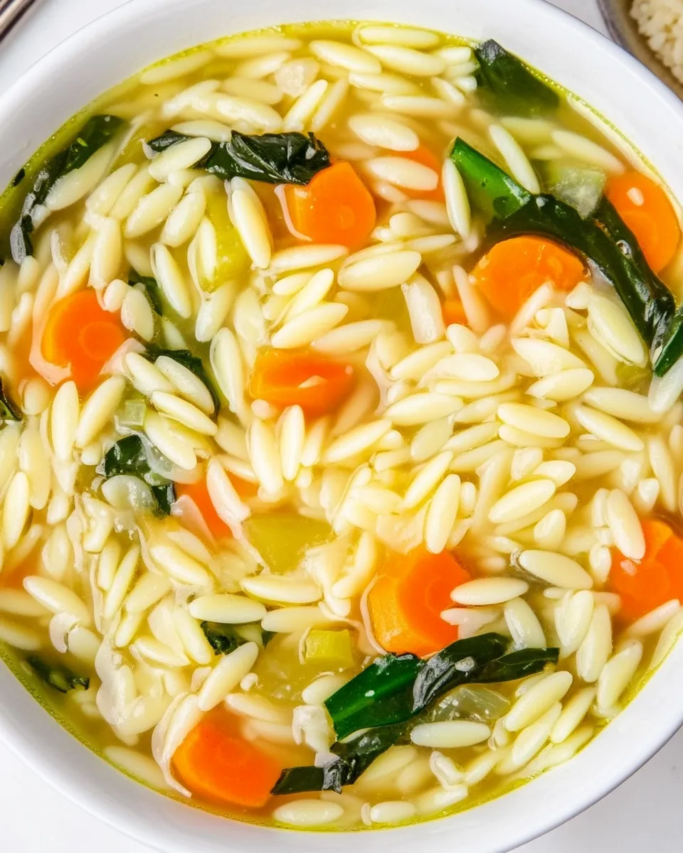 Homemade Quick Orzo Soup recipe photo