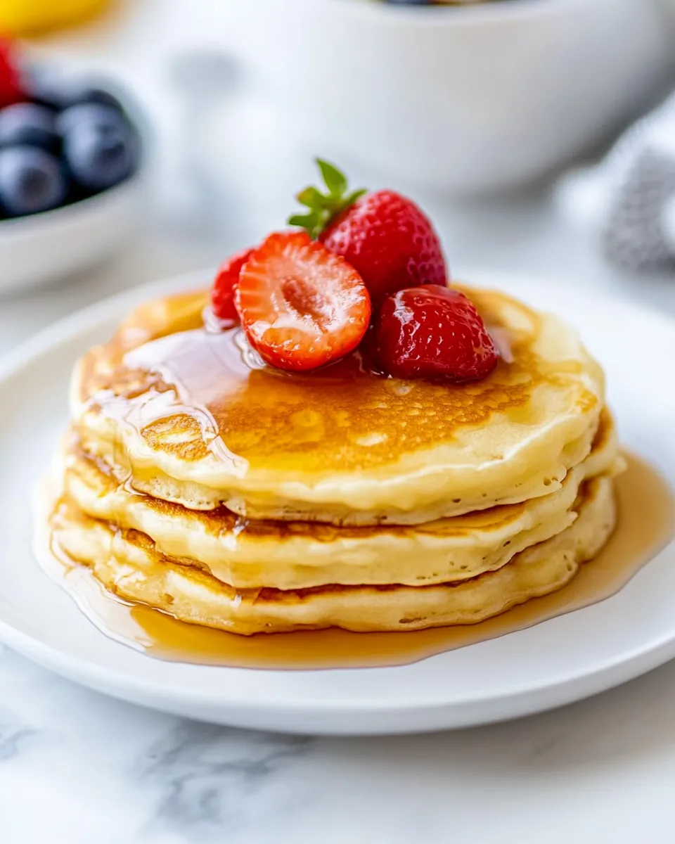 Homemade Quick and Easy Pancakes for One photo