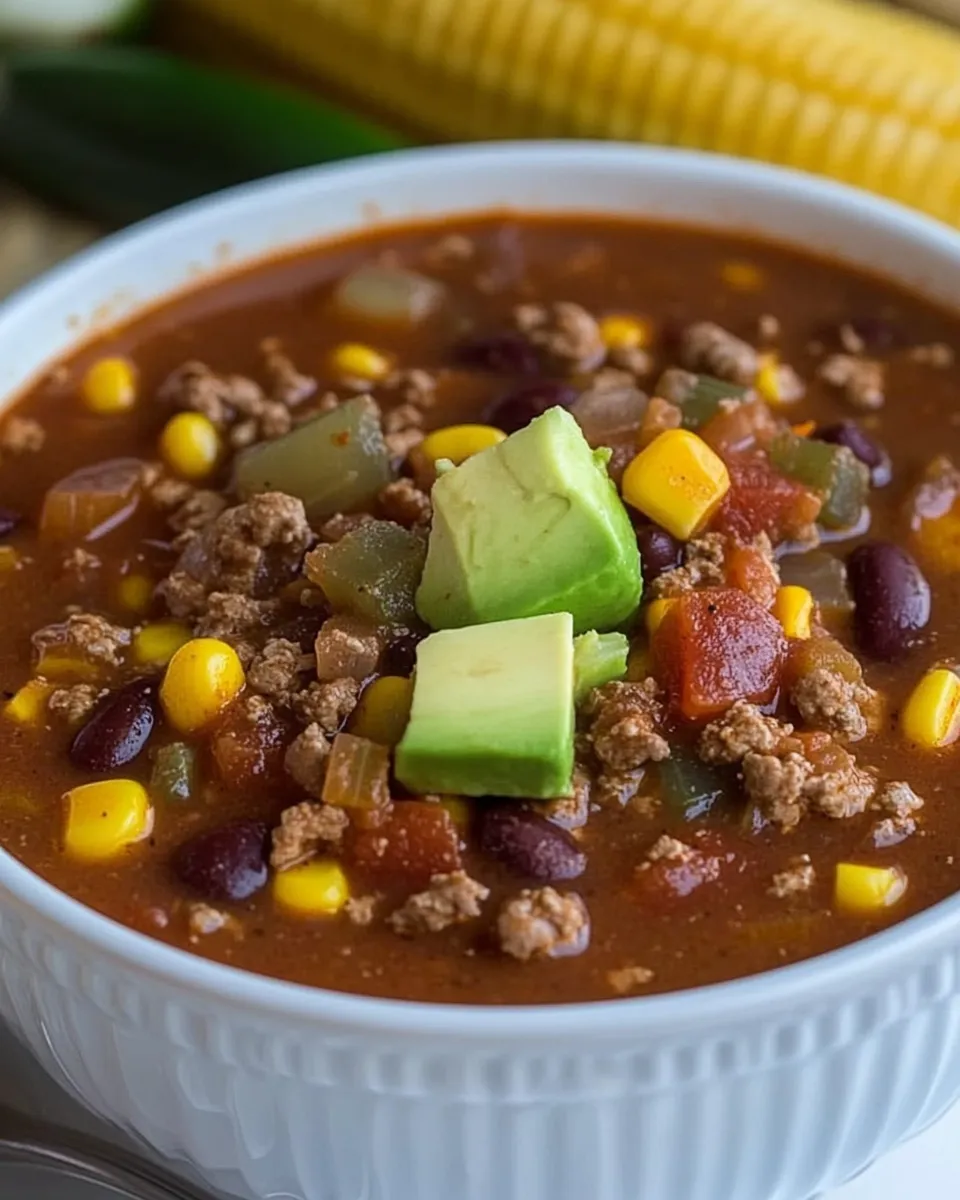 Delicious Quick and Easy Taco Soup Recipe recipe image