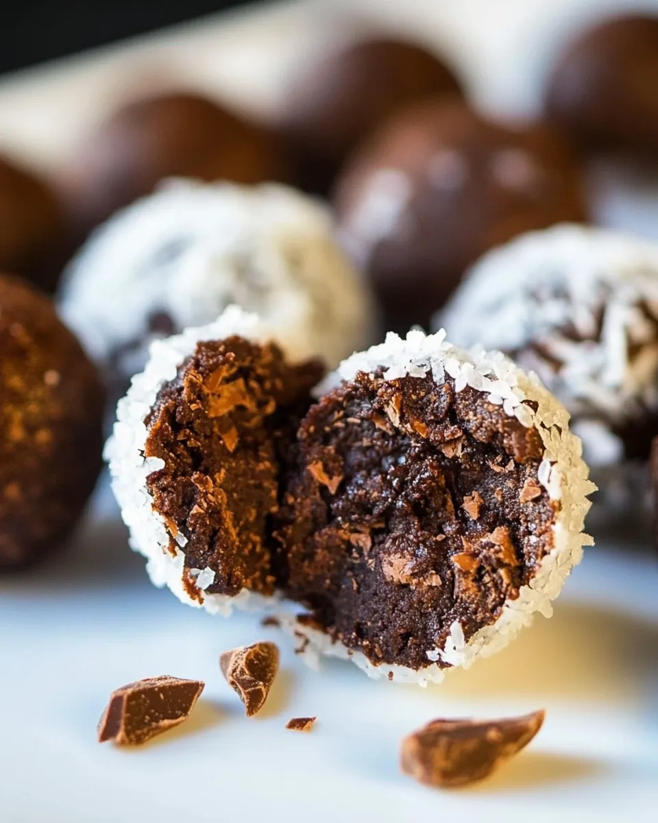 Easy Raw Chocolate Fudge Balls recipe photo