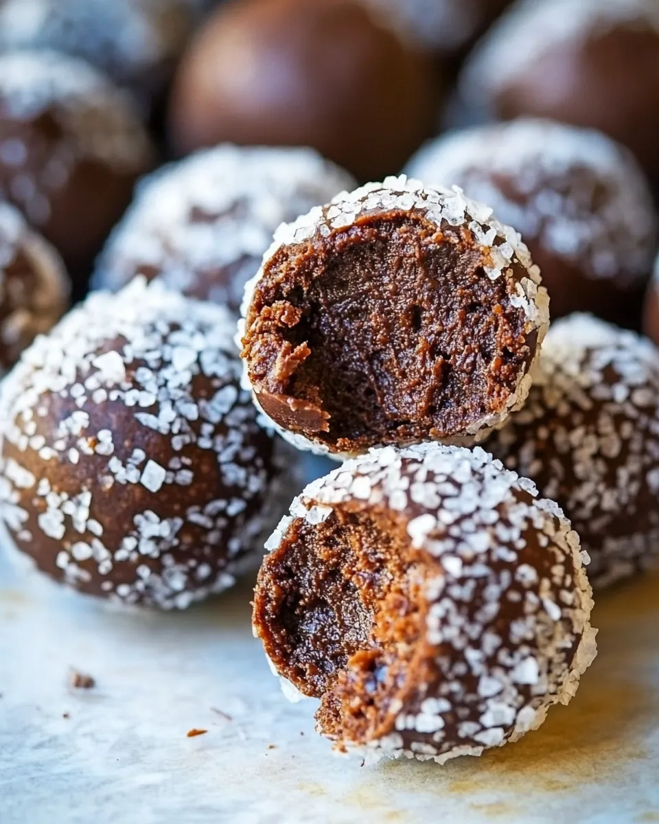 Delicious Raw Chocolate Fudge Balls shot