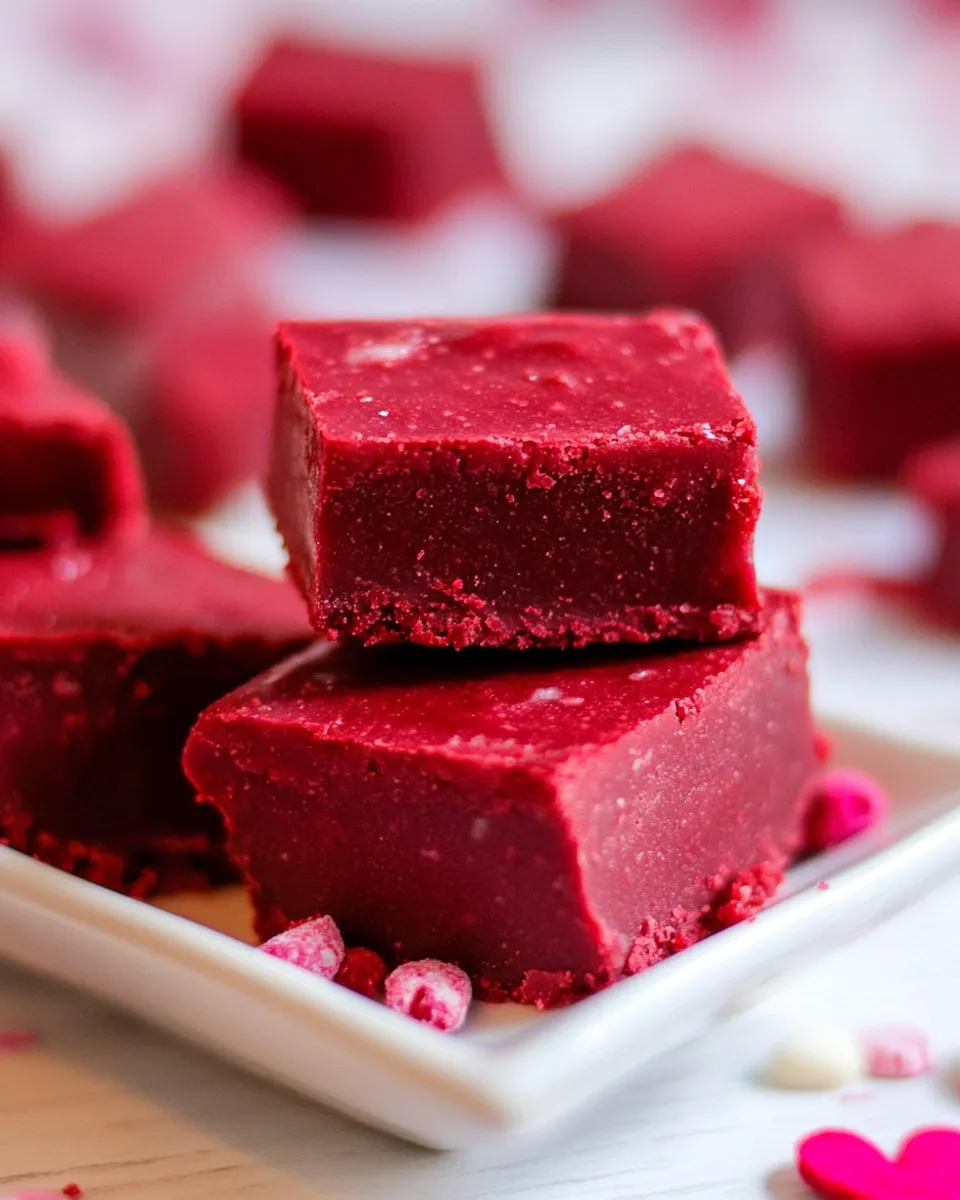 Delicious Red Velvet Fudge shot