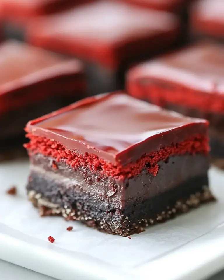 Homemade Red Velvet Nanaimo Bars photo