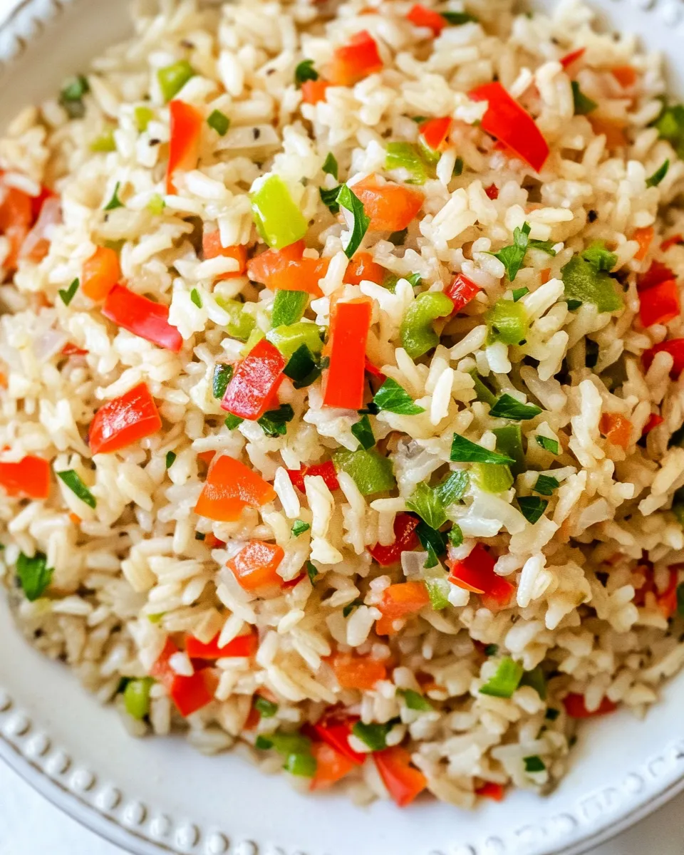 Classic Rice With Peppers dish photo