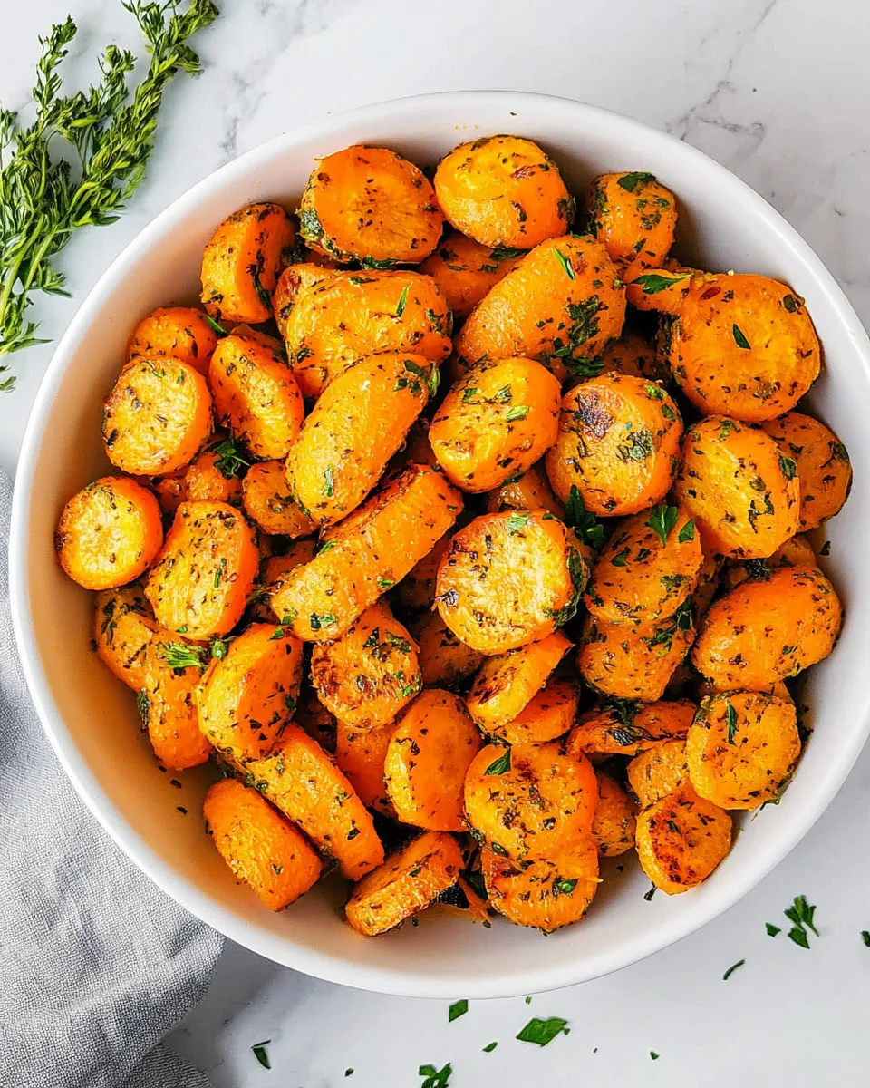 Healthy Roasted Carrots dish photo