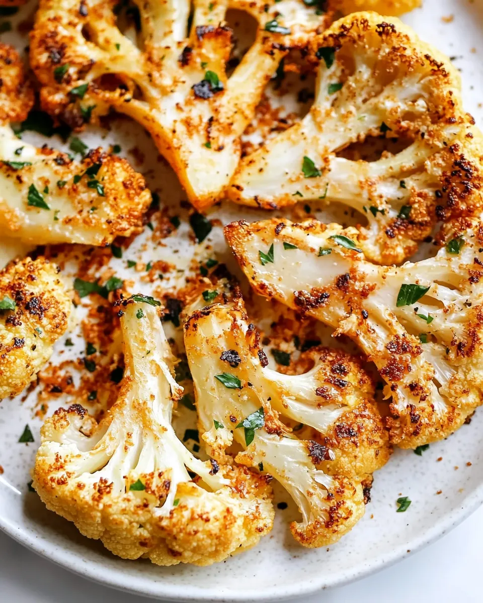 Healthy Roasted Cauliflower Steaks recipe photo